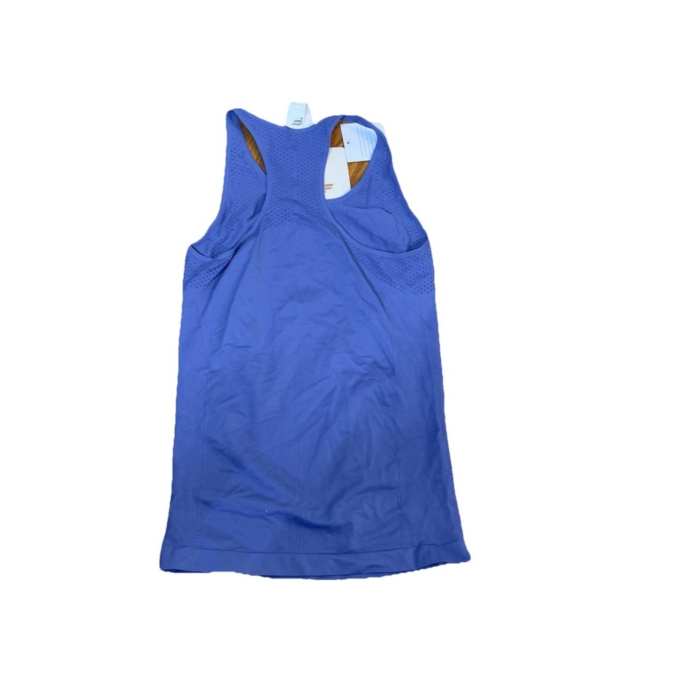 Fabletics Tank Top Womens S‎ Purple Racerback Ruched Mesh Sides Workout Gym Run